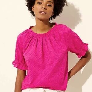 LOFT Eyelet Top